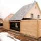 Extension to a wooden house: modern projects