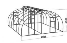 How to make a greenhouse using a mid-lider with your own hands Greenhouse using a mid-lider 5 8 from the manufacturer
