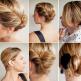Self-construction of a hairstyle with a bun