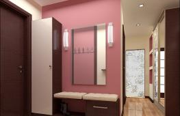 Hallway design in Khrushchev: choice of finishes and visual techniques for expanding space