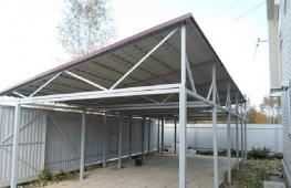 Metal canopy - what it consists of, parameters and requirements, where it is used and how it looks